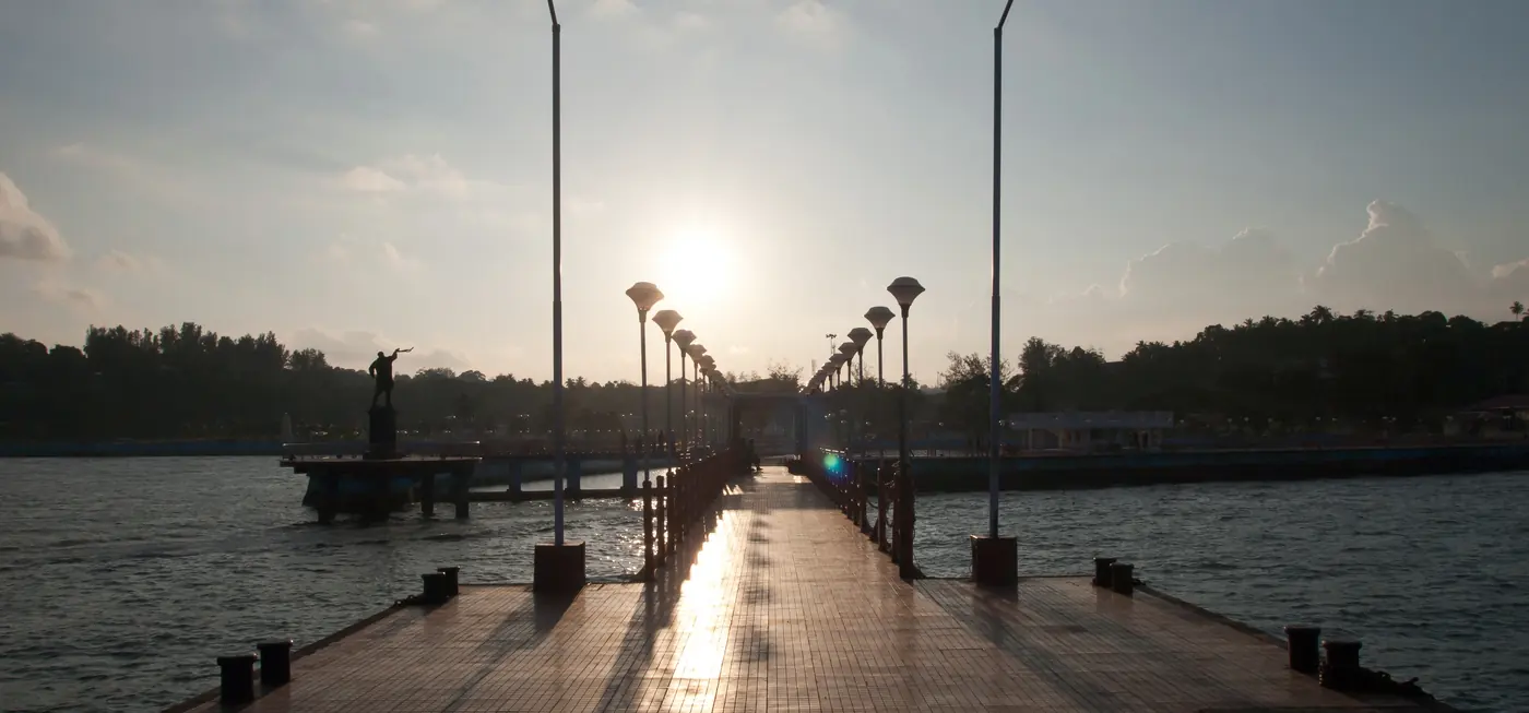 A long sea bridge over blue water, used as a sample hero image
